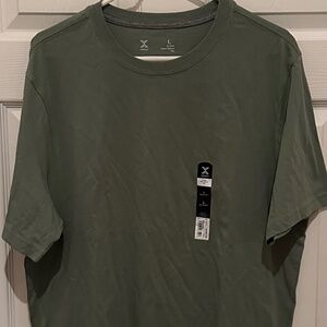 NWT Men's Green Xersion X-treme Tee Quick Dry Shirt Size L